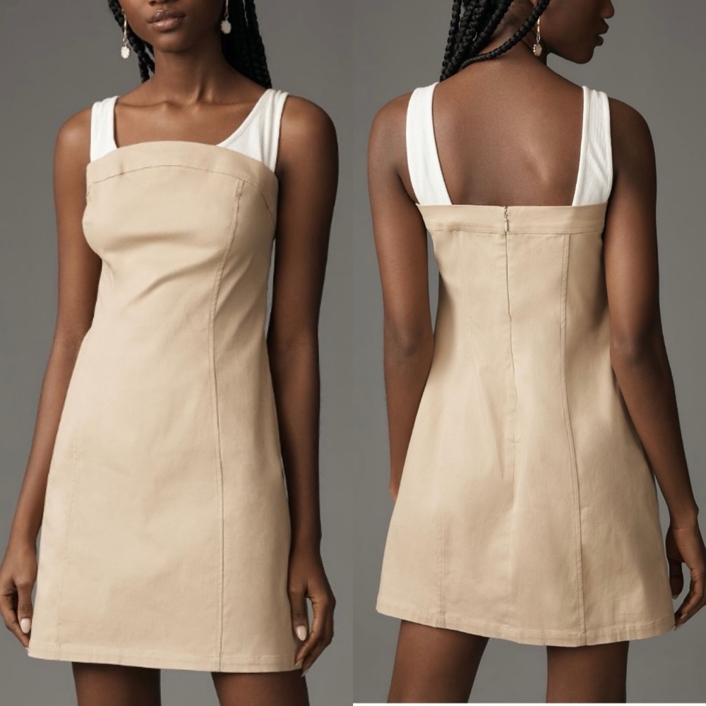 NWT Maeve‎ Anthropologie Sleeveless Twofer Mini Dress - L